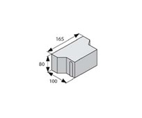 BEST BEATON rovný půlka výška 80mm STANDARD antracit